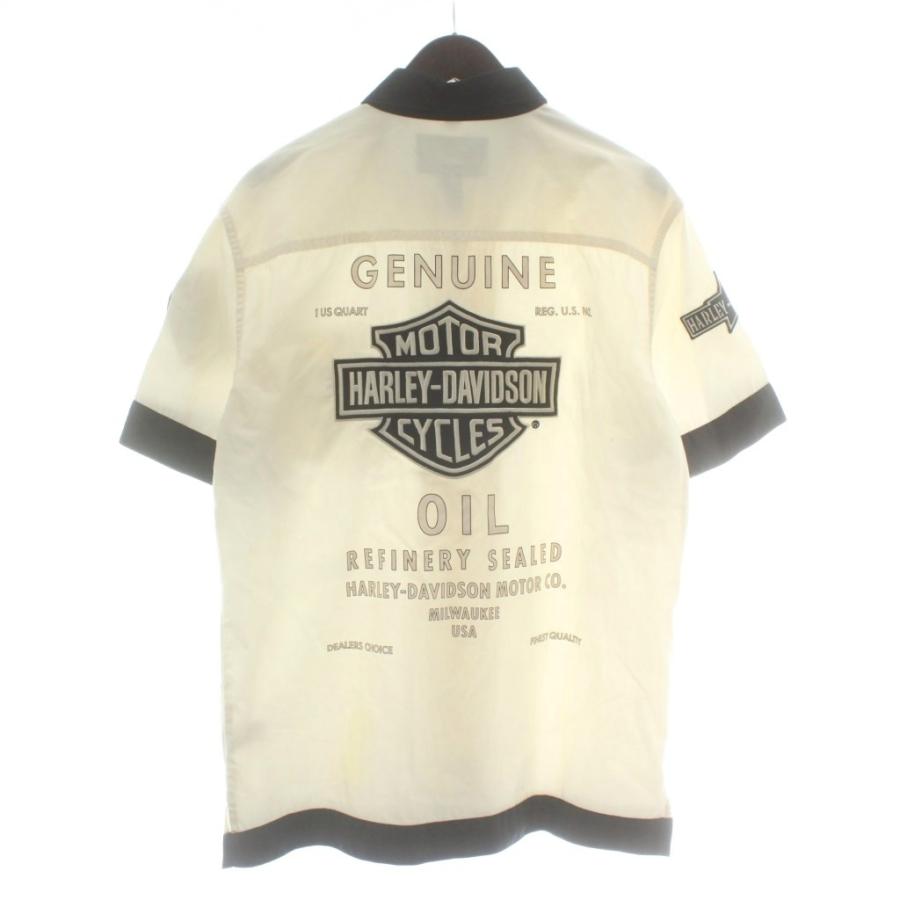 ハーレーダビッドソン HARLEY DAVIDSON シャツ ワークシャツ 半袖 ロゴ