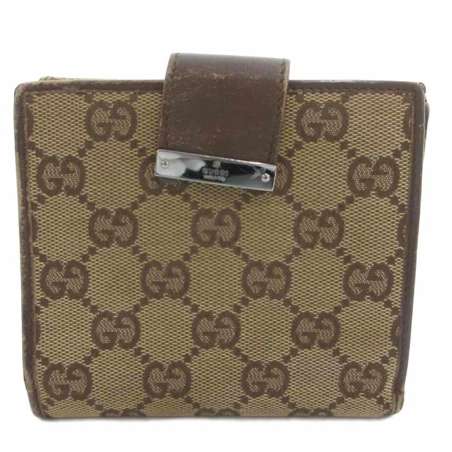 GUCCI（グッチ） GUCCI GGキャンバス 二つ折り財布 コンパクト