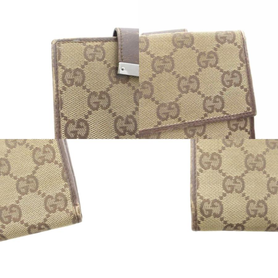 GUCCI（グッチ） GUCCI GGキャンバス 二つ折り財布 コンパクト