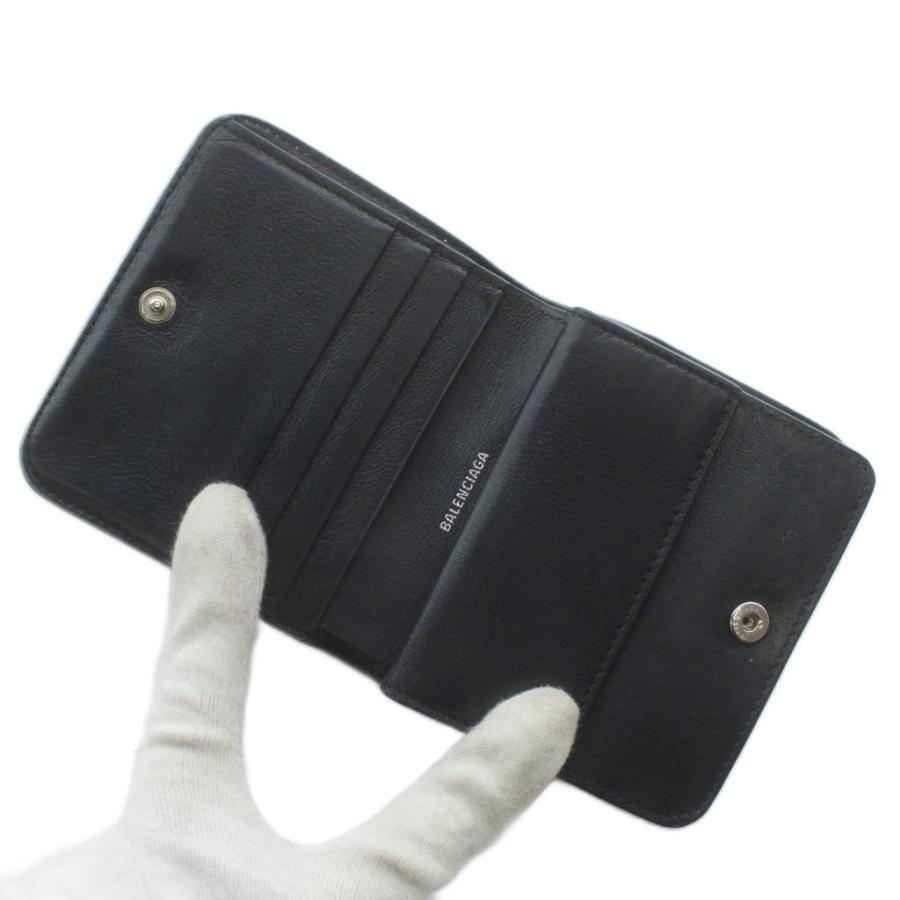 BALENCIAGA 財布 二つ折り グリッター ミニ ロゴ キャッシュ BALENCIAGA - BALENCIAGA 財布 二つ折り グリッター ミニ ロゴ