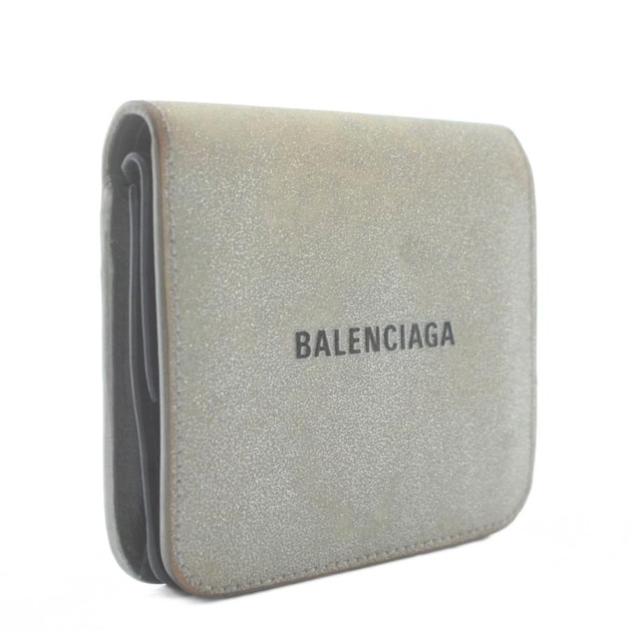 BALENCIAGA（バレンシアガ） 財布 二つ折り レザー グリッター ラメ