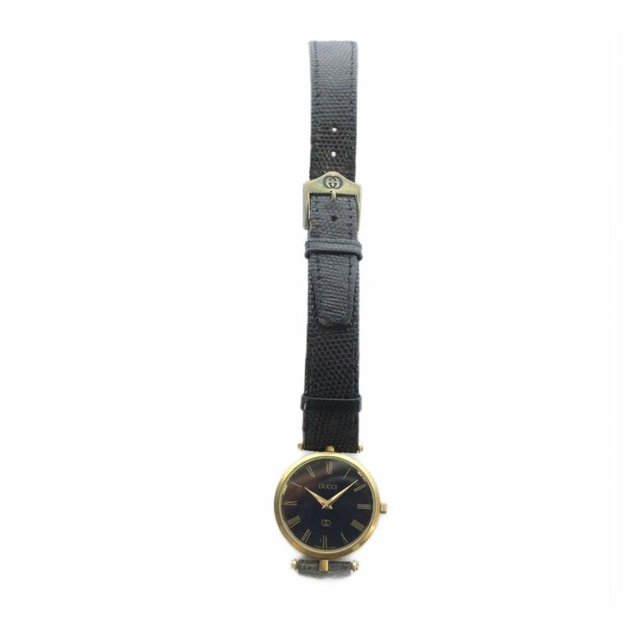 GUCCI（グッチ） 腕時計 ウォッチ クォーツ ローマン 黒文字盤 ロゴ