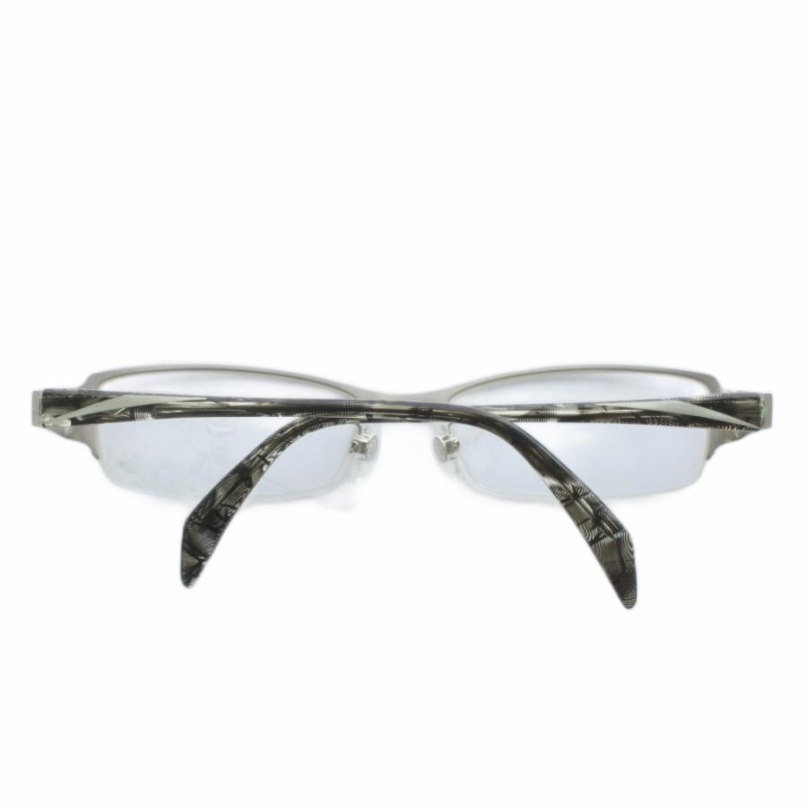 サムライ翔 SAMURAI SHO 伊達眼鏡 メガネ 度無し チタン ハーフリム