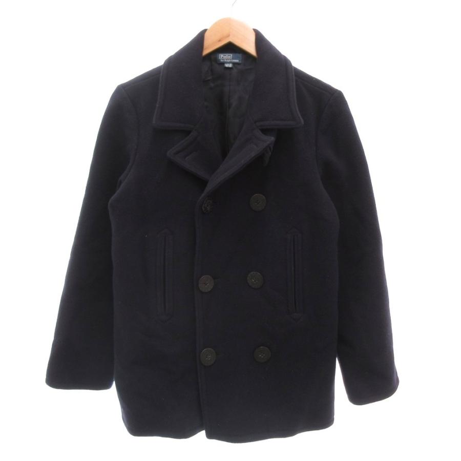 美品　ポロラルフローレン　Pコート　ネイビー　紺　130㎝ POLO RALPH LAUREN（ポロ・ラルフローレン） ポロ バイ ラルフローレン