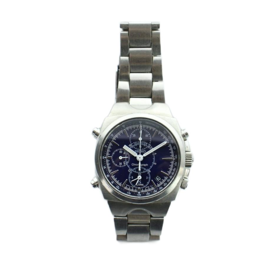 セイコー SEIKO ジャンク品 7t32-9000 腕時計 ウォッチ クォーツ 青