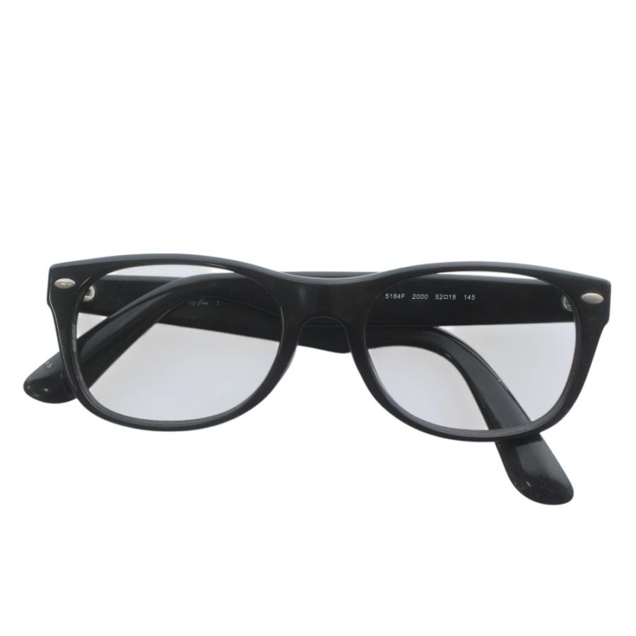 rayban 伊達(黒縁)メガネ レイバン RAY BAN 伊達眼鏡 メガネ レンズなし セルフレーム 黒縁 52