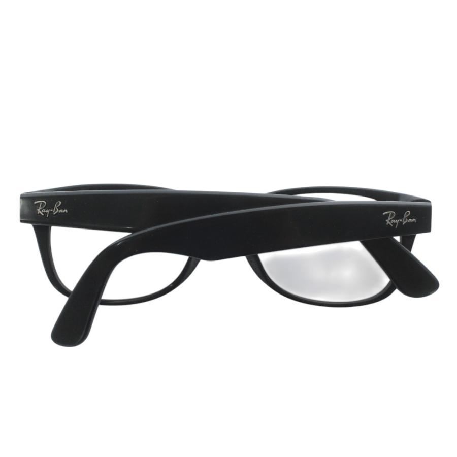 レイバン RAY BAN 伊達眼鏡 メガネ レンズなし セルフレーム 黒縁 52