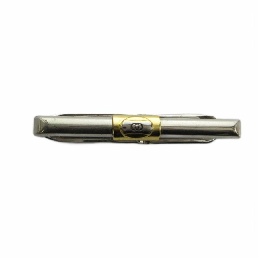 GUCCI（グッチ） ネクタイピン アクセサリー ロゴ シルバー色 □GY18