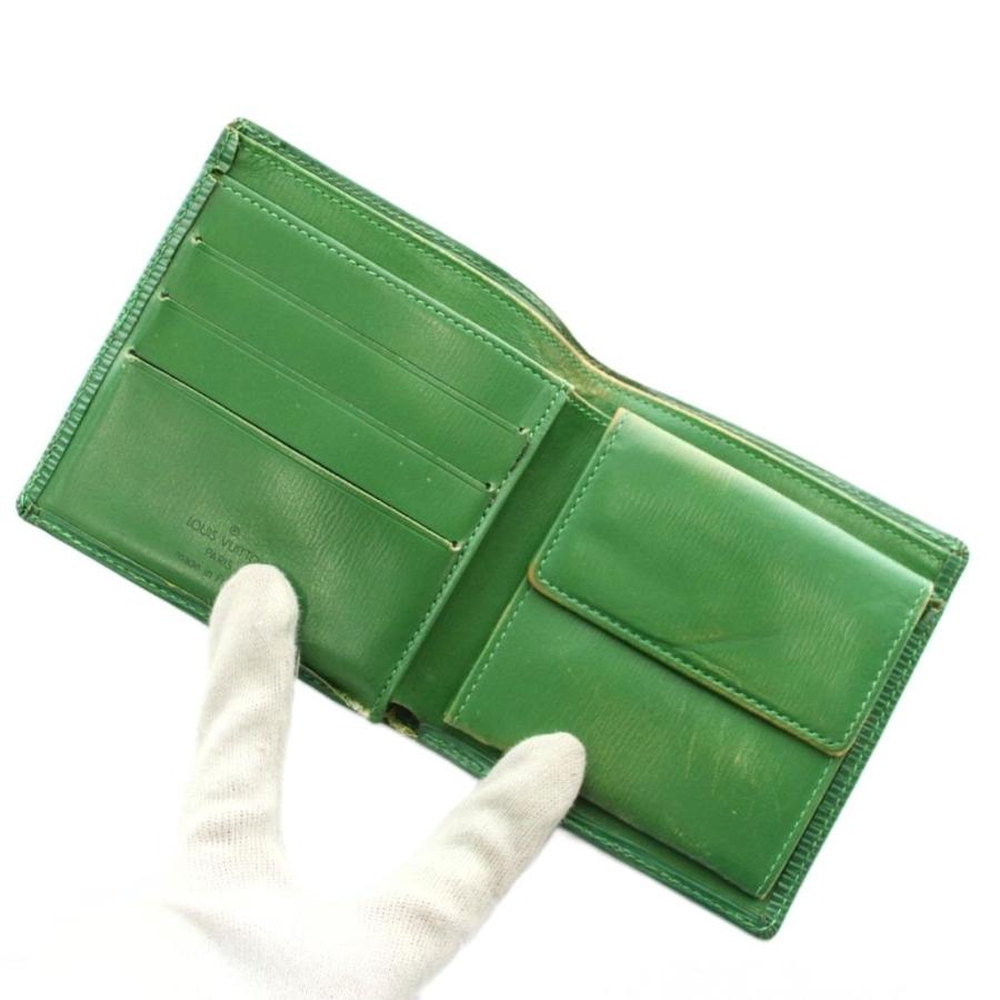 LOUIS VUITTON（ルイ・ヴィトン） エピ 財布 二つ折り レザー LVロゴ