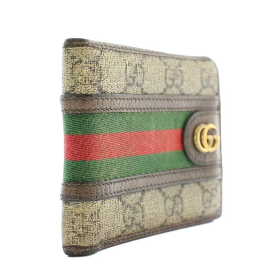 GUCCI ニつ折り財布 オフィディア シェリーライン GGスプリーム GUCCI（グッチ） オフィディア 財布 二つ折り GGスプリーム レザー
