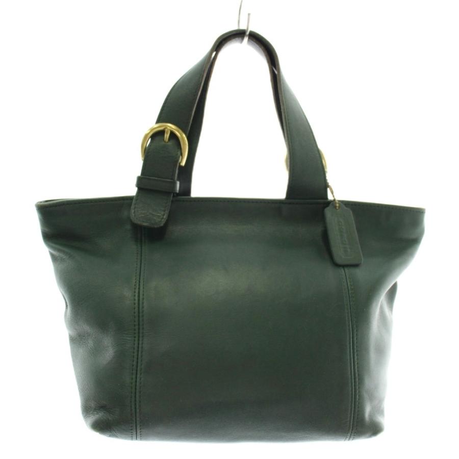 COACH（コーチ） オールドコーチ ハンドバッグ トート レザー 無地 緑 