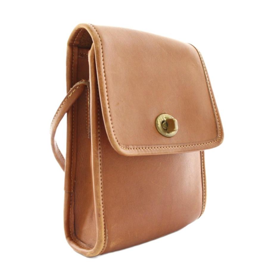Coachレガシー ボディバッグ オールレザー ターンロック キャメル　オールド 美品】オールドコーチ 17994 ターンロック ショルダーバッグ レザー 茶
