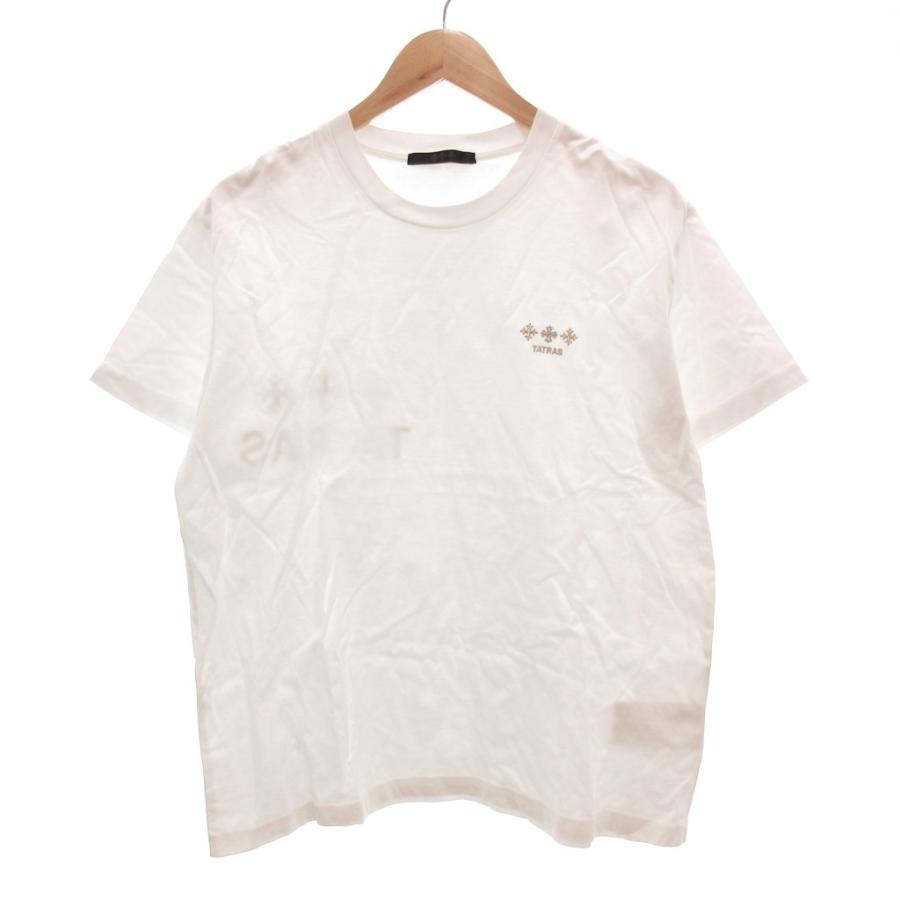 タトラス TATRAS Tシャツ ロゴ刺繍 半袖 02 白 ホワイト /TZ □GY18