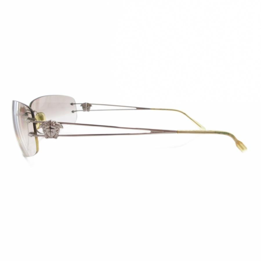 VERSACE サングラス 度有り 眼鏡 ヴェルサーチ メデューサ ゴールド GIANNI VERSACE サングラス ゴールド メデューサ レザーケース付