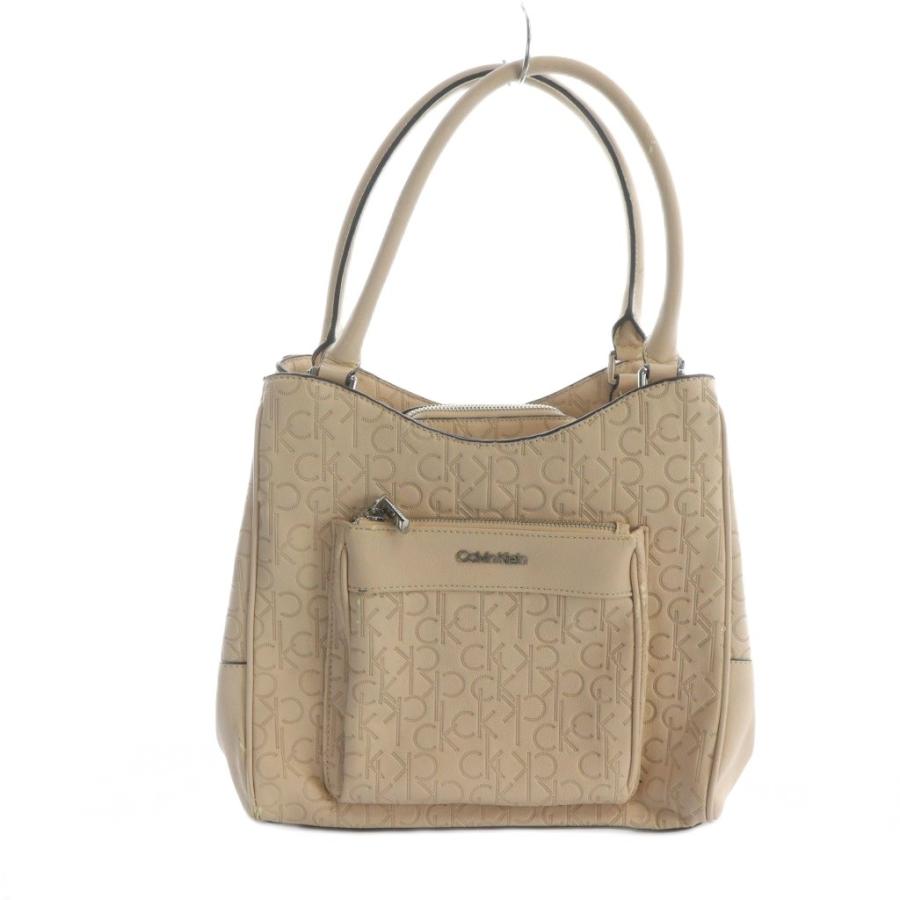 Calvin Klein（カルバン・クライン） トートバッグ ハンド レザー ロゴ 