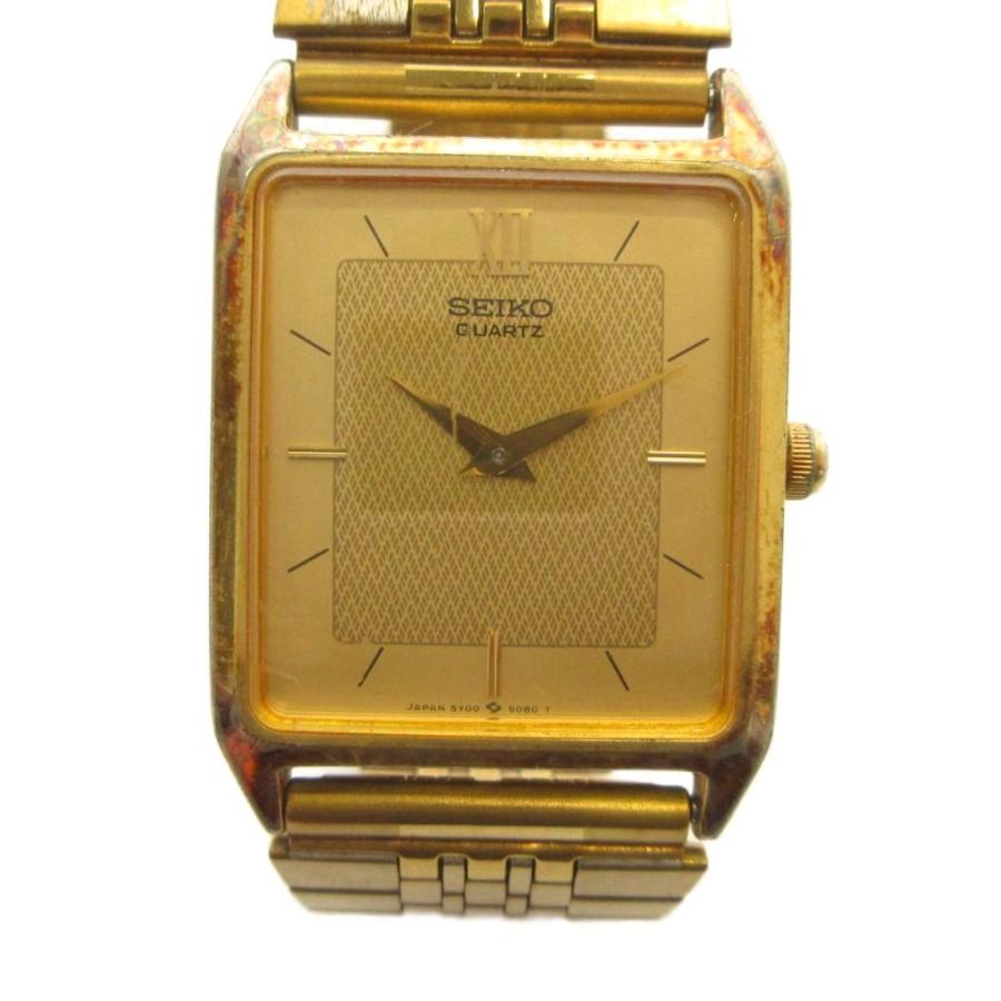 セイコー SEIKO 5Y00-5000 腕時計 ウォッチ クォーツ ゴールドカラー