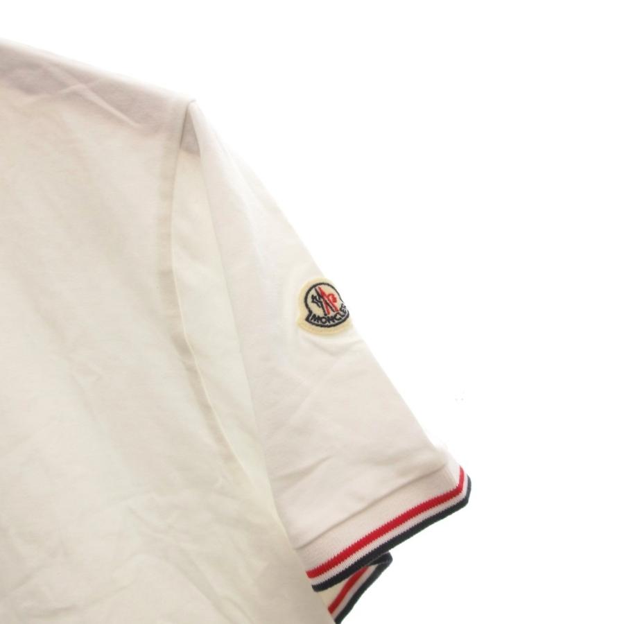 MONCLER モンクレール Tシャツ ストレッチ ロゴワッペン ホワイト M MONCLER（モンクレール） MONCLER Matt Black マットブラック