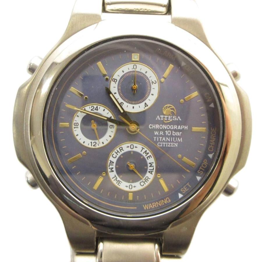 シチズン CITIZEN ジャンク品 ATTESA アテッサ 0855-H10597 腕時計
