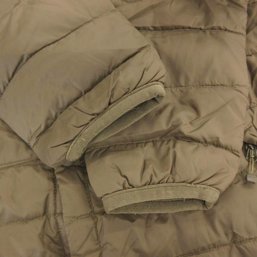 ダントン DANTON ダウンジャケット ノーカラー ロング ロゴワッペン