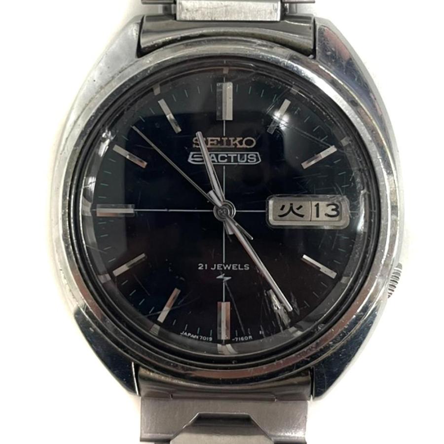 セイコー 5アクタス 7019-7070 自動巻 黒文字盤 稼働品 セイコー SEIKO 5 ACTUS ファイブ アクタス 7019-7070 腕時計