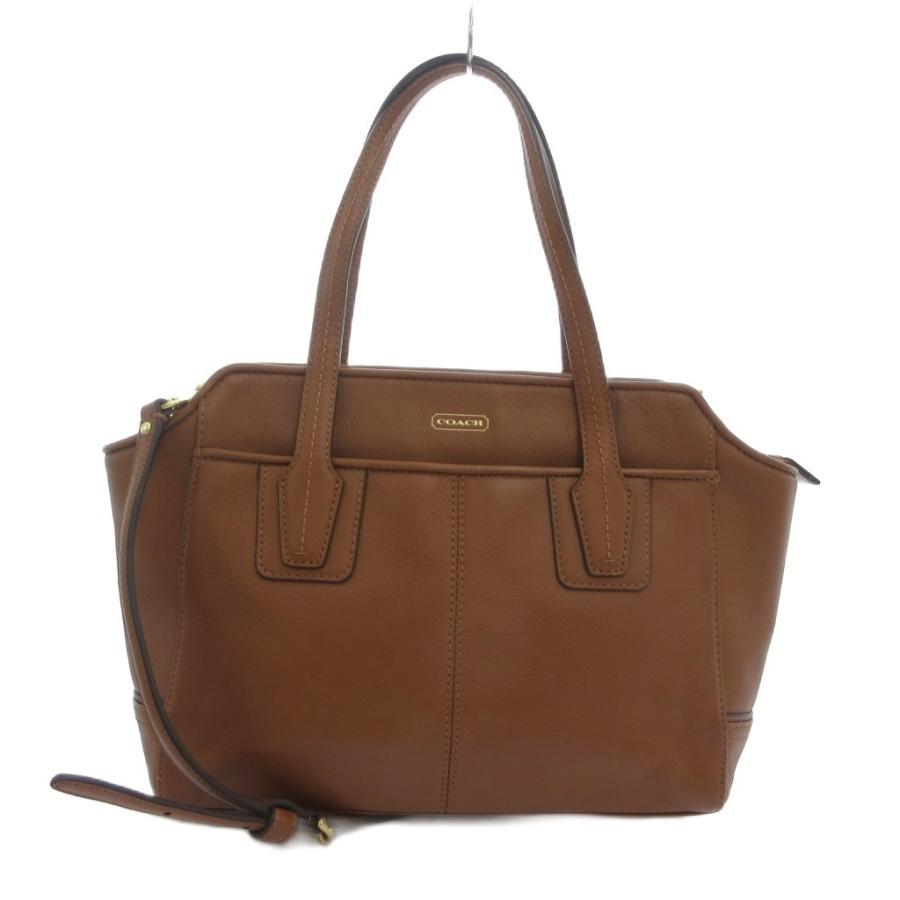 COACH（コーチ） COACH 2WAY ショルダーバッグ ハンド レザー 茶 