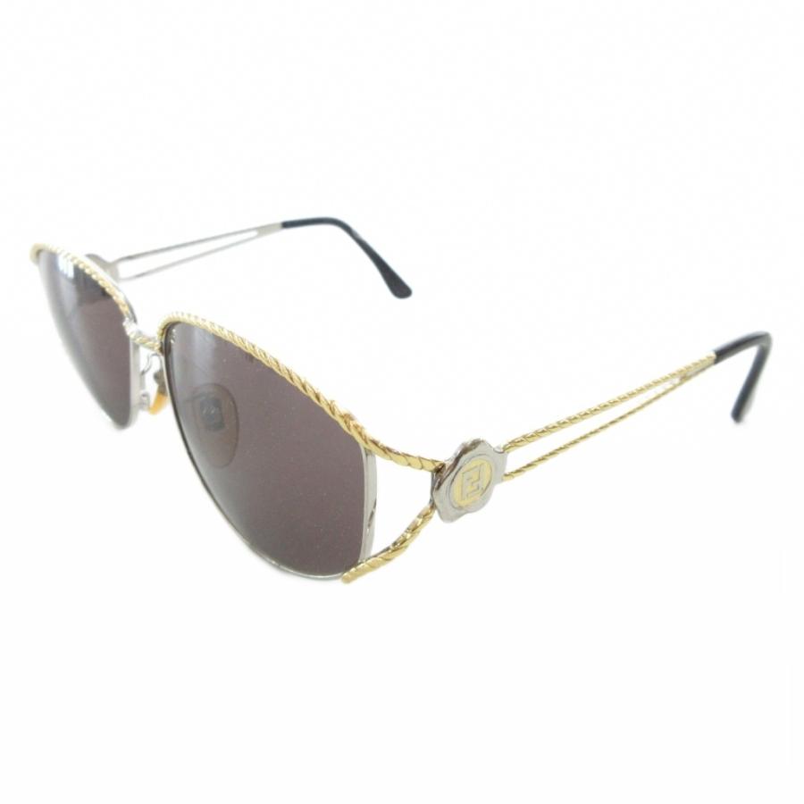 FENDI フェンディ サングラス SL7033 サイドロゴ FF ゴールド 中古・古着通販】FENDI (フェンディ) サングラス ゴールド｜ブランド