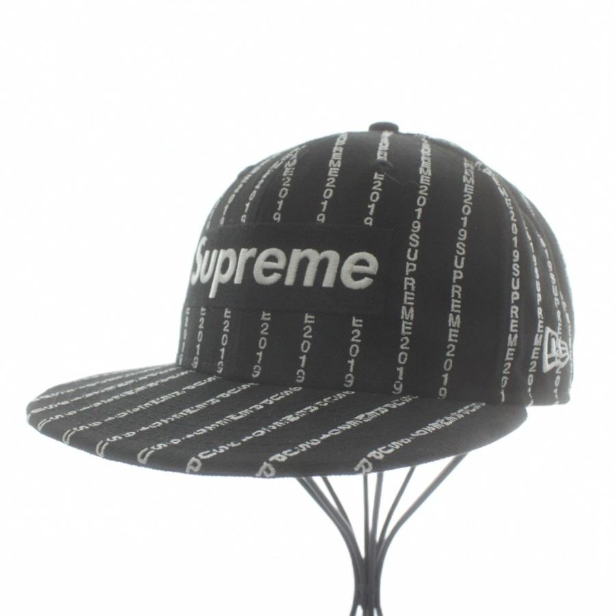 Supreme ストライプキャップ (Supreme/キャップ 6-Panel Back Mesh Crest WEEK3☆Supreme ☆25AW 帽子