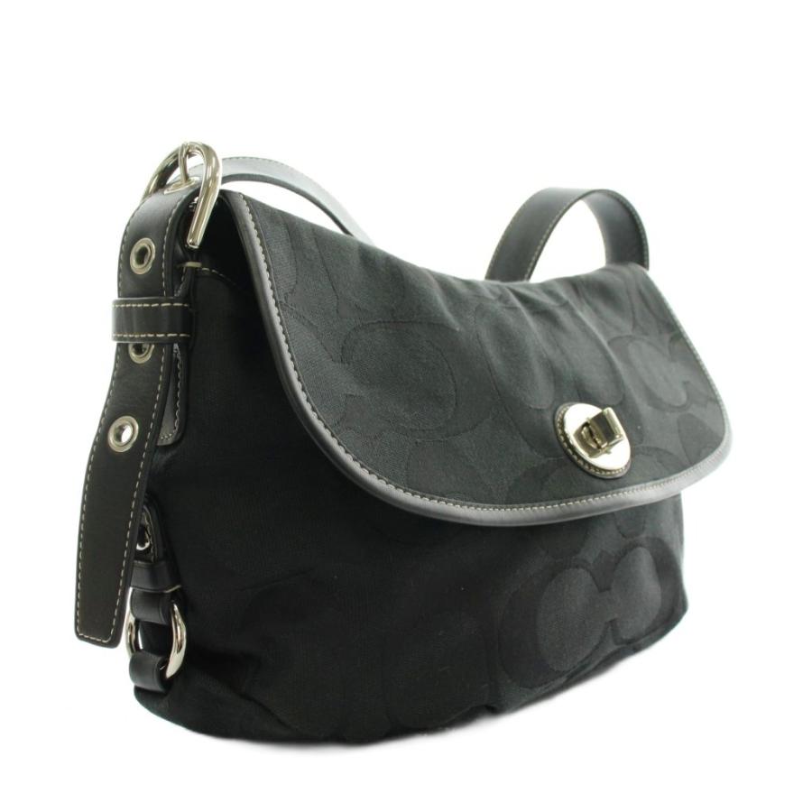 COACH（コーチ） ショルダーバッグ キャンバス レザー シグネチャー