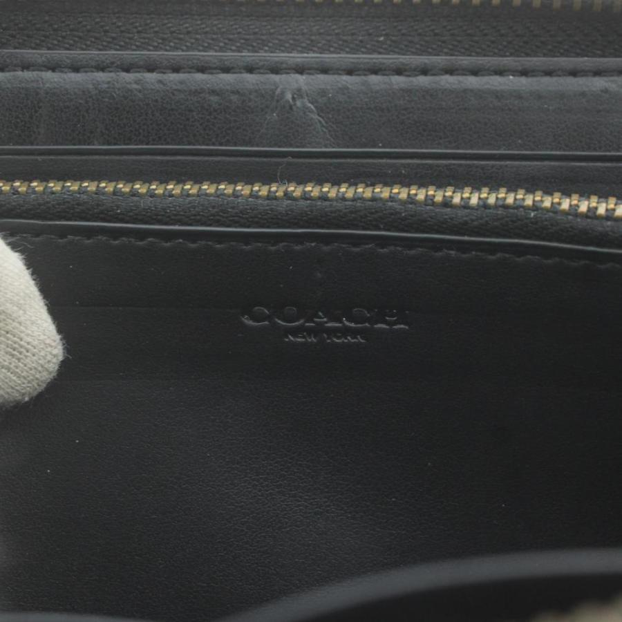 COACH（コーチ） 長財布 PVC レザー ラウンドファスナー 花柄 プリント