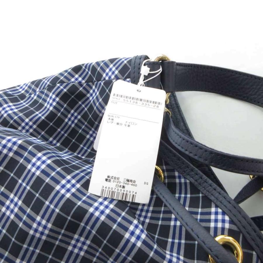 未使用品 ブルーレーベルクレストブリッジ タグ付き 巾着ショルダー 