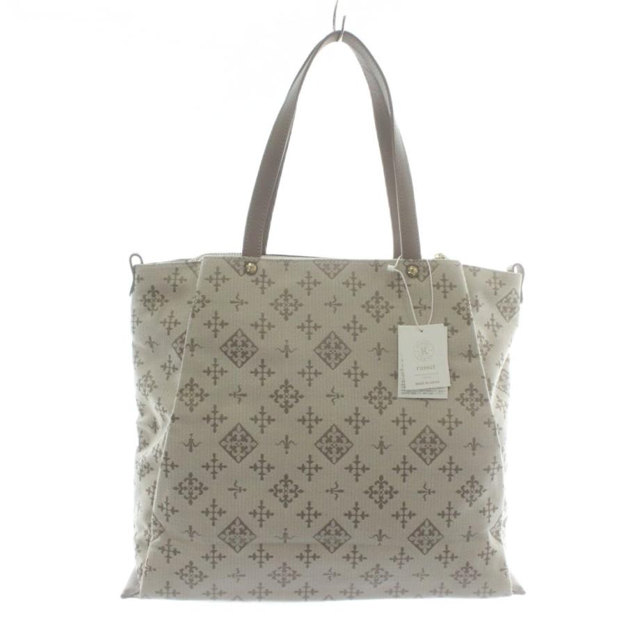 【美品】russet ラシット ハンドバッグ トートバッグ 未使用品 ラシット RUSSET 三層トートバッグ キャンバス レザー