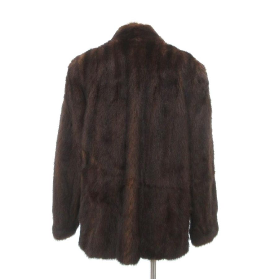 レディース　毛皮・ファーコート　ブラック　11号　　FUR Fiancesse Fiancesse フィアンセス ファージャケット 毛皮 ダークミンク 9 茶