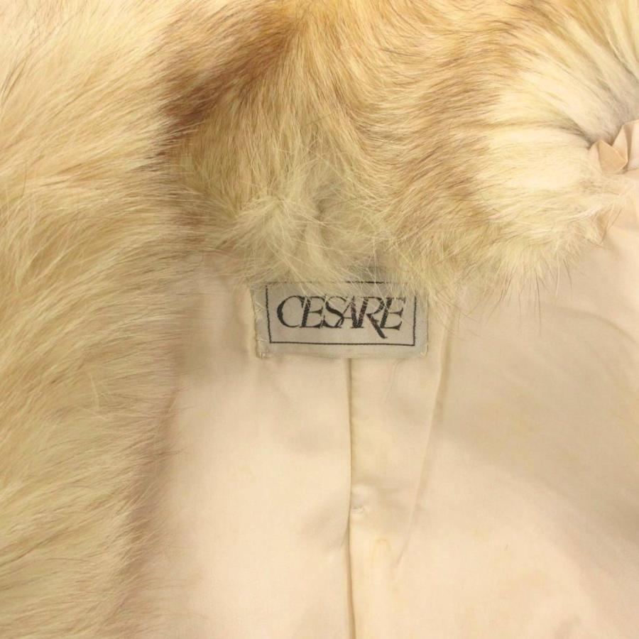 CESARE フォックスファーコート ジャケット 毛皮 ミディアム 9