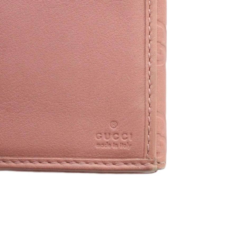 GUCCI（グッチ） シマ レザー 長財布 ウォレット GG ゴールド金具