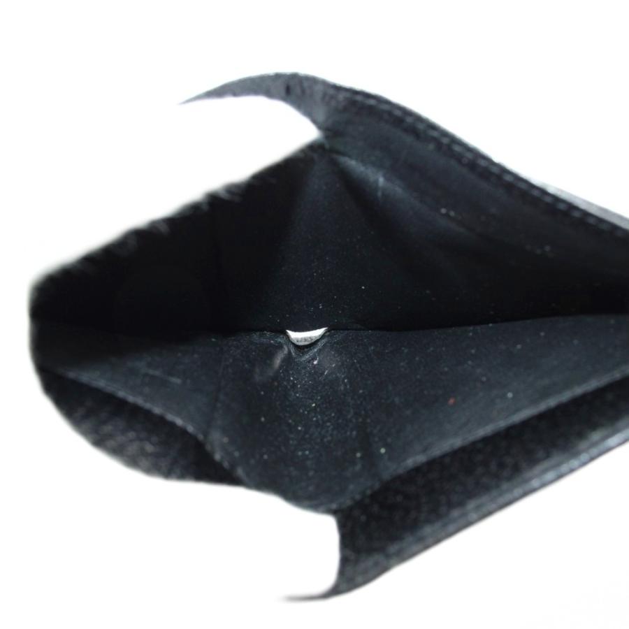 GUCCI（グッチ） 財布 二つ折り GGキャンバス レザー Wホック 総柄 黒