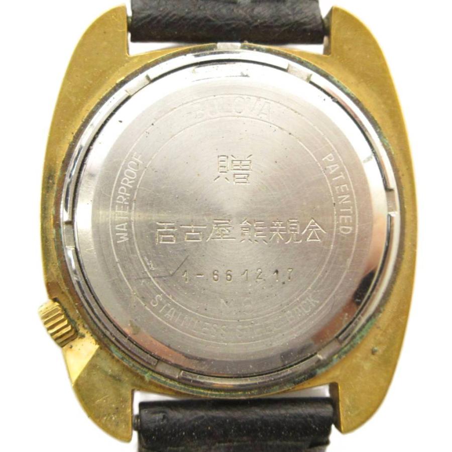 不動】BUROVA Accutron ゴールド アナログ時計 ※ベルト破損 【公式通販】