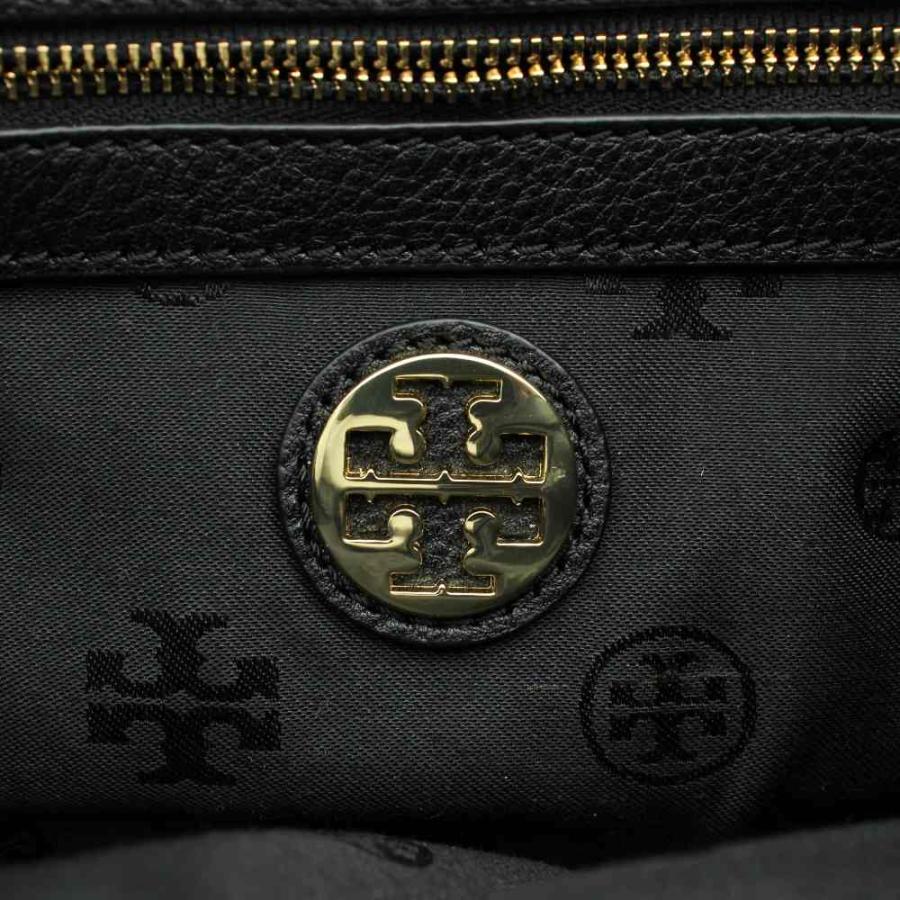 美品 トリーバーチ ポーチ 斜め掛け 本革 ブラック Tロゴ ゴールド金具 TORY BURCH（トリーバーチ） ショルダーバッグ クラッチバッグ 2WAY