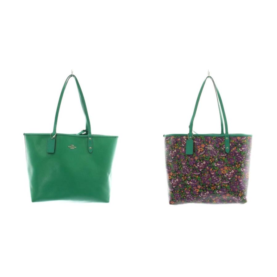 COACH（コーチ） トートバッグ リバーシブル レザー 花柄 フローラル 