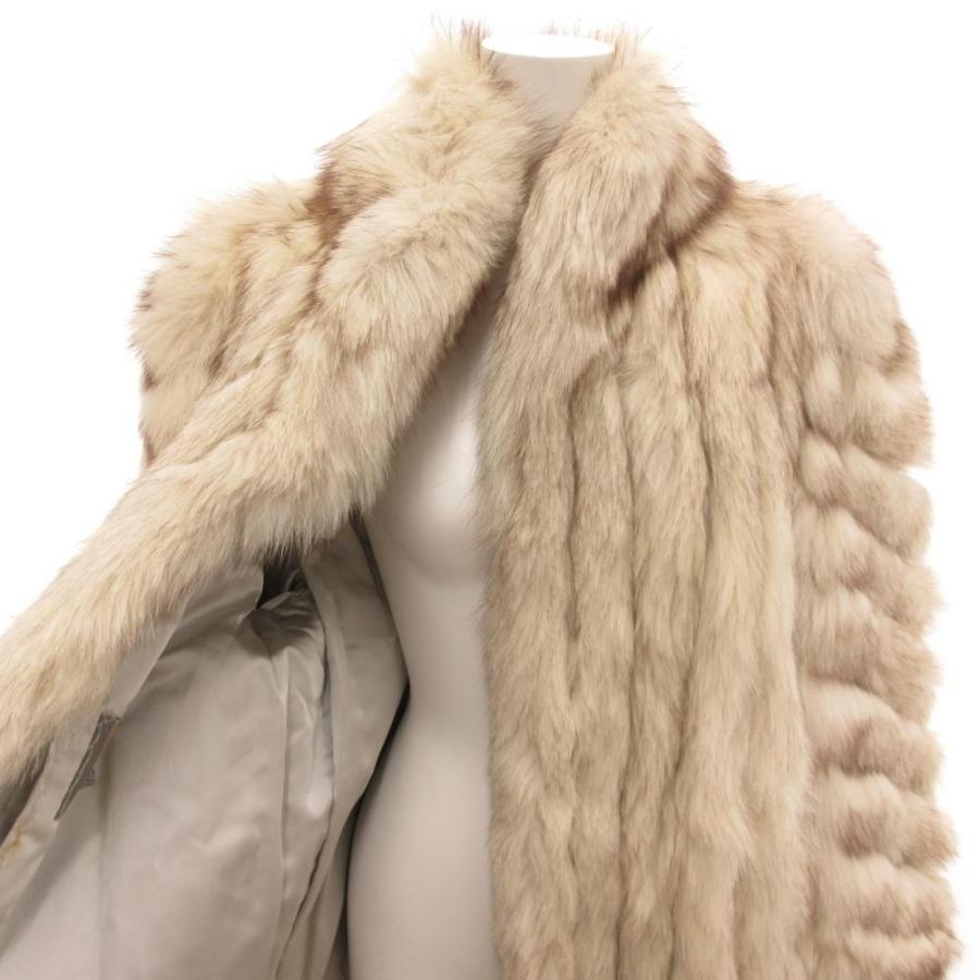 SAGA FOX 金サガ　染めフォックスファーコート　elegance fur サガフォックス SAGA FOX 金サガ SIBERIA シベリア カナダ フォックス