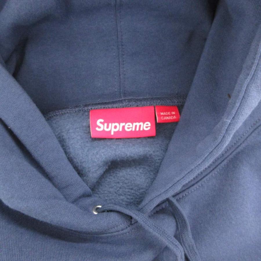 シュプリーム SUPREME Small Box Hooded Sweatshirt スウェットパーカー トレーナー フーディ ボックスロゴ L 青 ブルー /JS_3