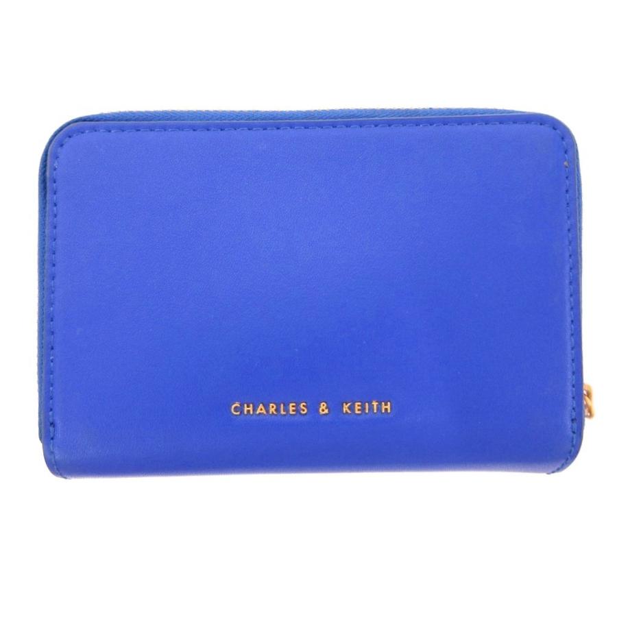 Charles&Keith 新品財布 水色 大人気ブランド 高級セレブ 箱付き チャールズ&キース CHARLES&KEITH 三つ折り財布 ウォレット 小銭入れ