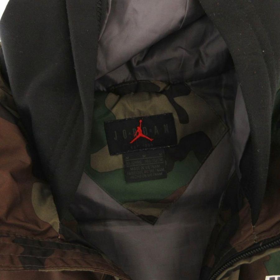 ナイキ AIR JORDAN 中綿ジャケット パーカー 迷彩柄 M 黒 茶 緑 NIKE（ナイキ） NIKE AIR JORDAN 中綿ジャケット パーカー レイヤード