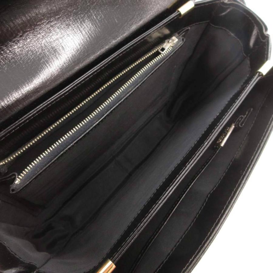 WAKO 和光 ハンドバッグ フラップ フォーマル ゴールド金具 黒