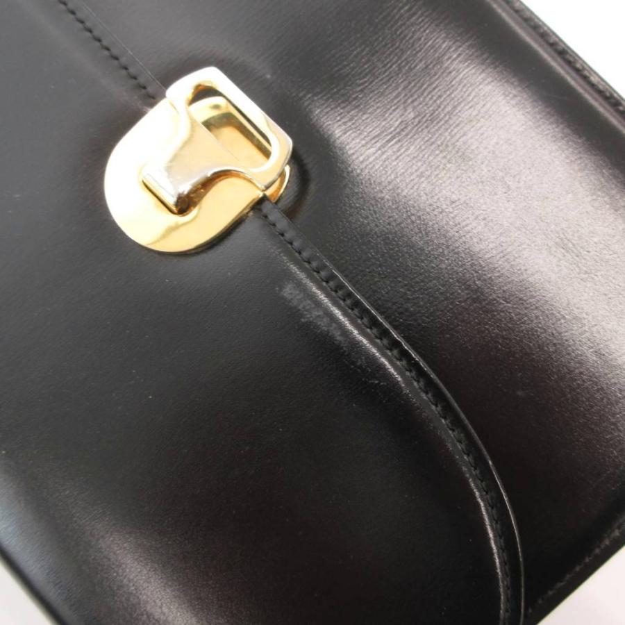 美品✨ ワコー WAKO フォーマルバッグ レザー ゴールド金具 フラップ 黒 WAKO 和光 ハンドバッグ フラップ フォーマル ゴールド金具 黒
