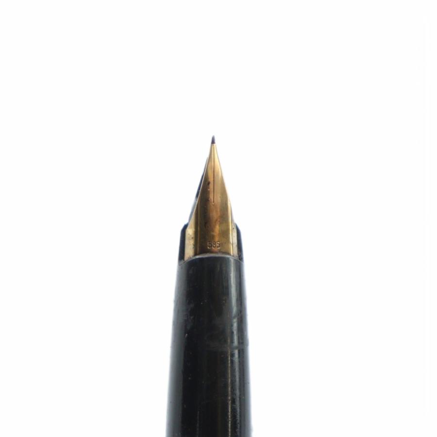 モンブラン MONT BLANC 320 万年筆 ペン先585 14K 黒 ブラック □GY18