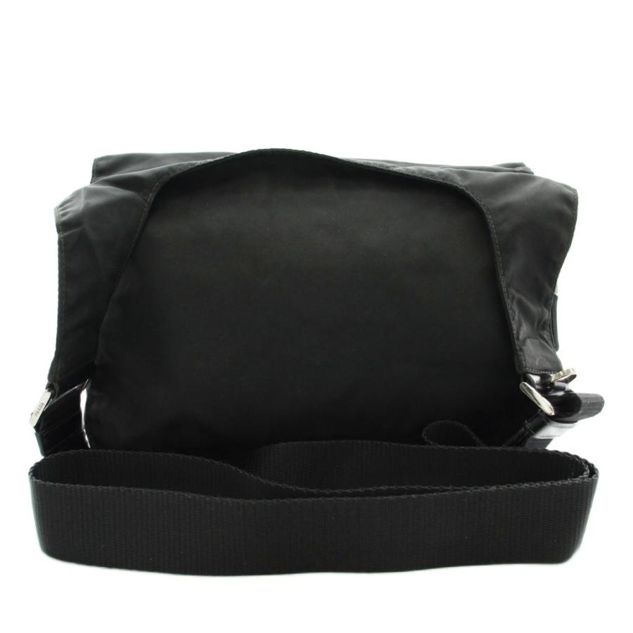PRADA（プラダ） ショルダーバッグ ナイロン ロゴ 三角プレート 黒