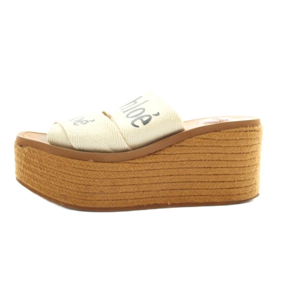 クロエ ウエッジソール サンダル サイズ38 レディース CHLOE Chloe（クロエ） サンダル WOODY ウッディ CHC22U188Z3 CHC23A188FC