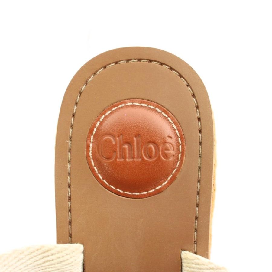 クロエ ウエッジソール サンダル サイズ38 レディース CHLOE Chloe（クロエ） ウッディ Woody サンダル エスパドリーユ オープン