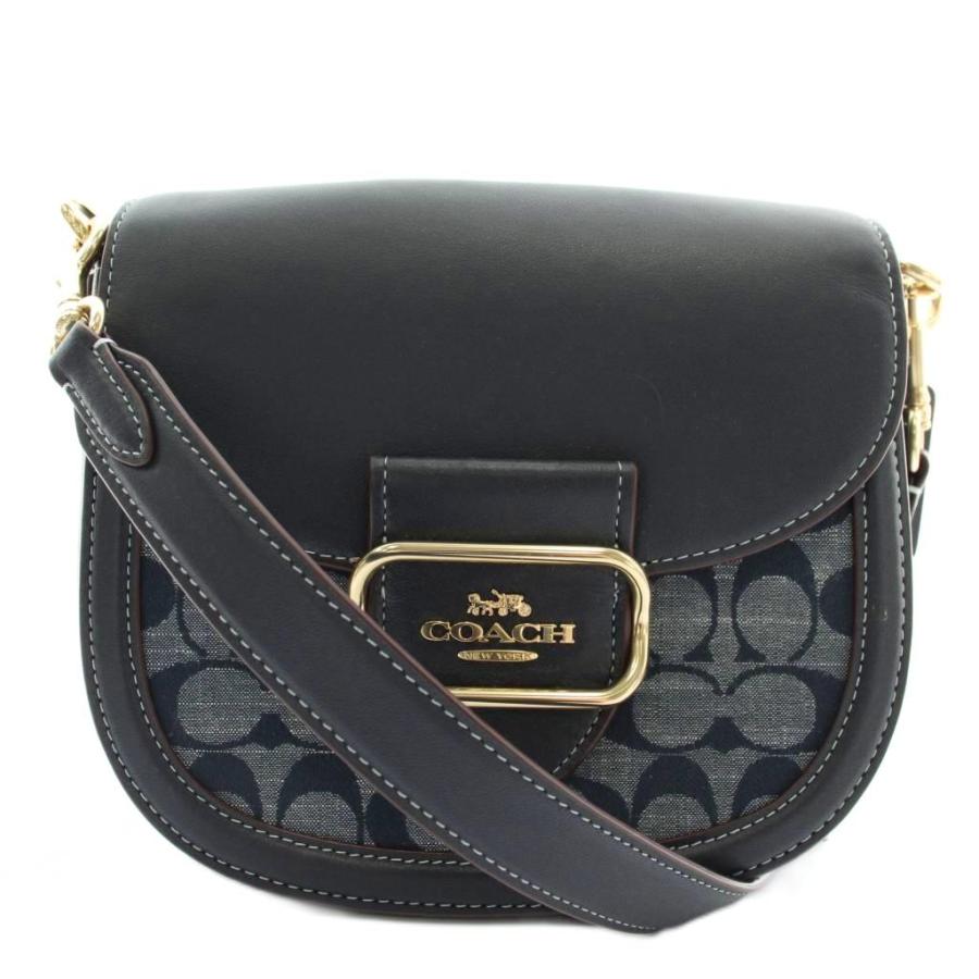 コーチショルダーバック COACH（コーチ） ショルダーバッグ デニム キャンバス レザー