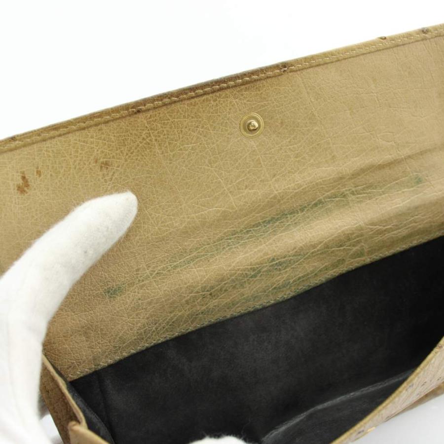GUCCI（グッチ） 長財布 二つ折り オーストリッチ レザー ホースビット